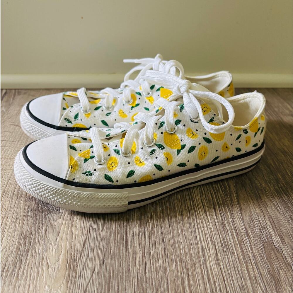 Converse All Star Lemon Sneakers Size 2